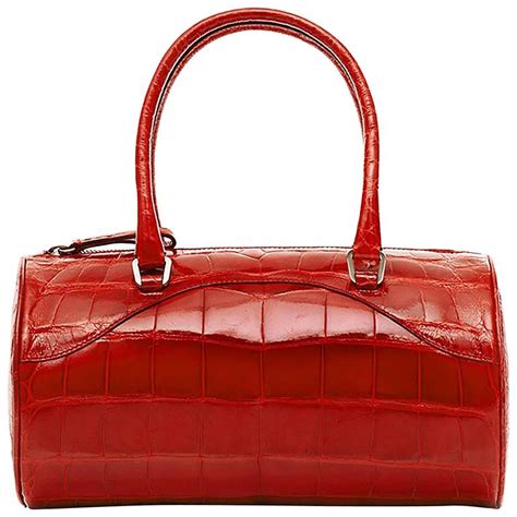 prada red hand bag|vintage red prada handbag.